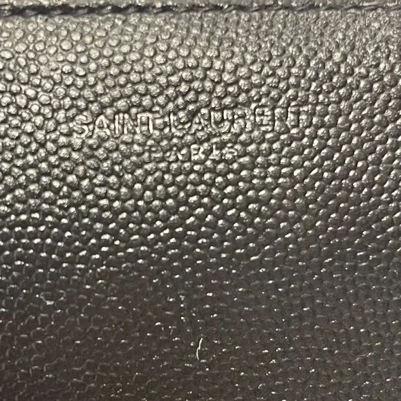 Saint Laurent 2021 Black Leather Continental Wallet - Preowned